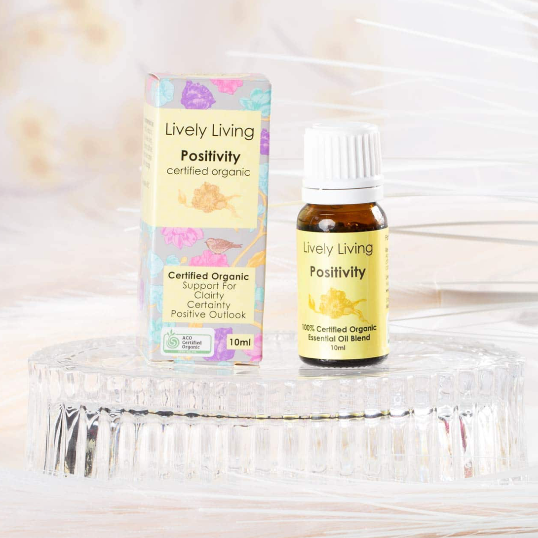 Lively Living Certified Organic Essential Oil Blend 10mL, Positivity Blend