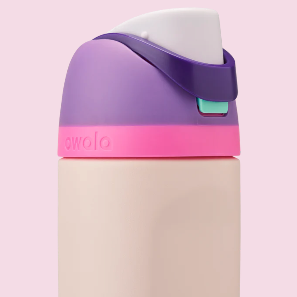 Owala Kids' FreeSip Stainless Steel Water Bottle 16oz, Bunny Business