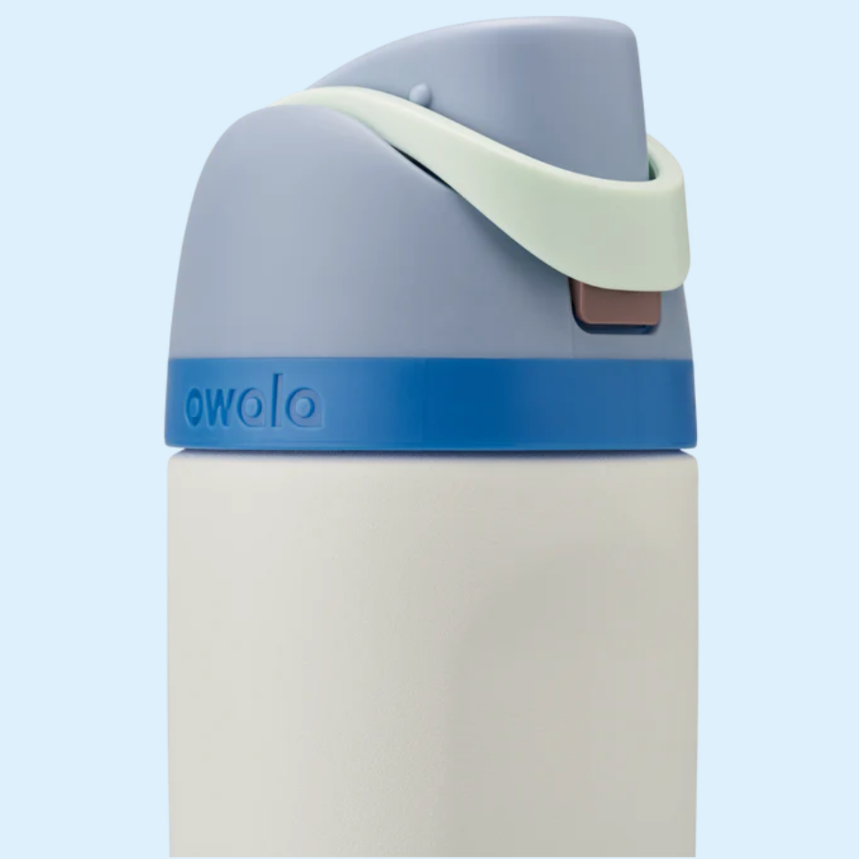 Owala Kids' FreeSip Stainless Steel Water Bottle 16oz, Snow Dragon