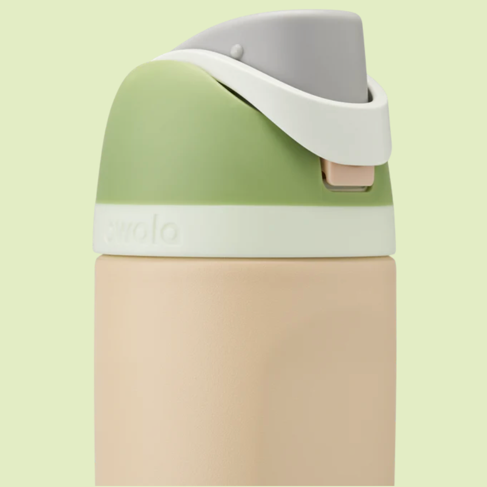 Owala Kids' FreeSip Stainless Steel Water Bottle 16oz, Sand Box