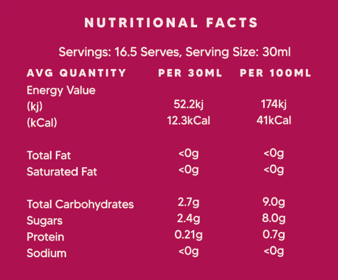 Mt. Wilder Berries Certified Organic Tart Cherry Juice 500mL, Rich In Antioxidants