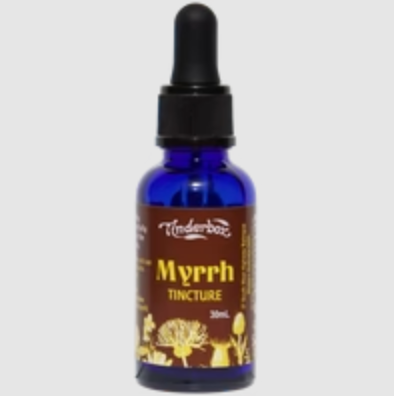 Tinderbox Myrrh Herbal Tincture 30mL, Cleansing & Throat Relieving