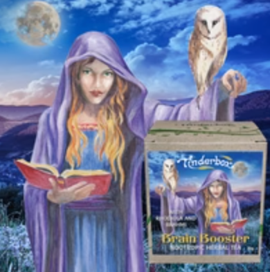 Tinderbox Brain Booster Nootropic Herbal Tea 70g, With Rhodiola & Brahmi