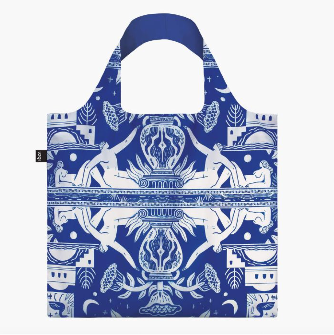 LOQI Shopping Bag, Looking Up Blue by Mark Conlan {Reversible}
