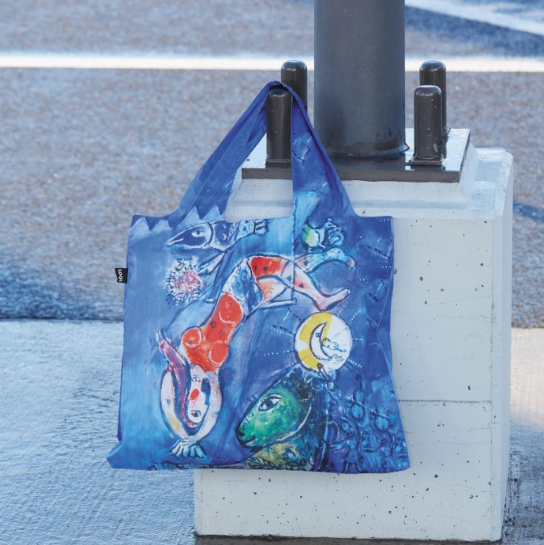 LOQI Shopping Bag, The Blue Circus 1950 By Marc Chagall