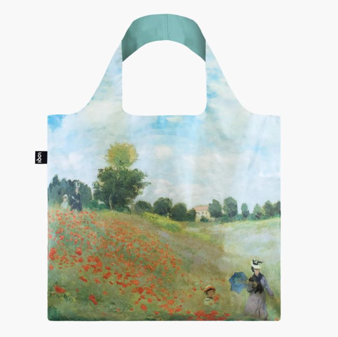 LOQI Shopping Bag, Wild Poppies By Claude Monet