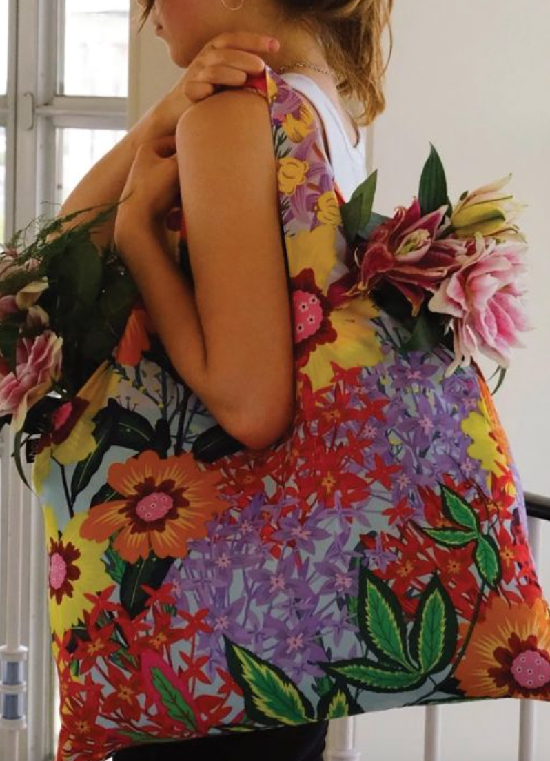 LOQI Shopping Bag, Thai Floral by Pomme Chan