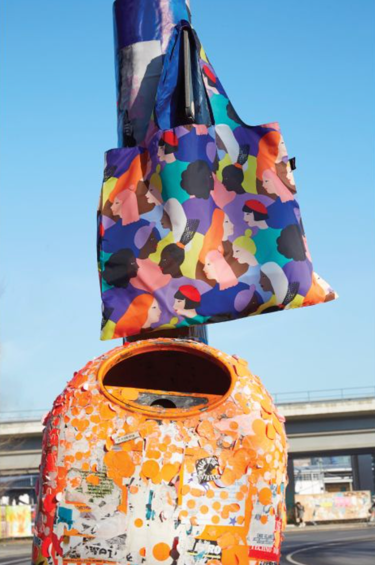 LOQI Shopping Bag, Glitter Power Sisters