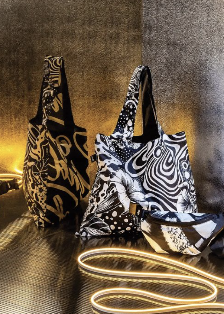 LOQI Shopping Bag, One Of A Kind Monochrome By Keith Haring