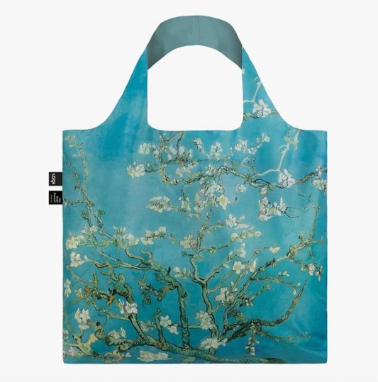LOQI Shopping Bag, Almond Blossom Blue By Van Gogh