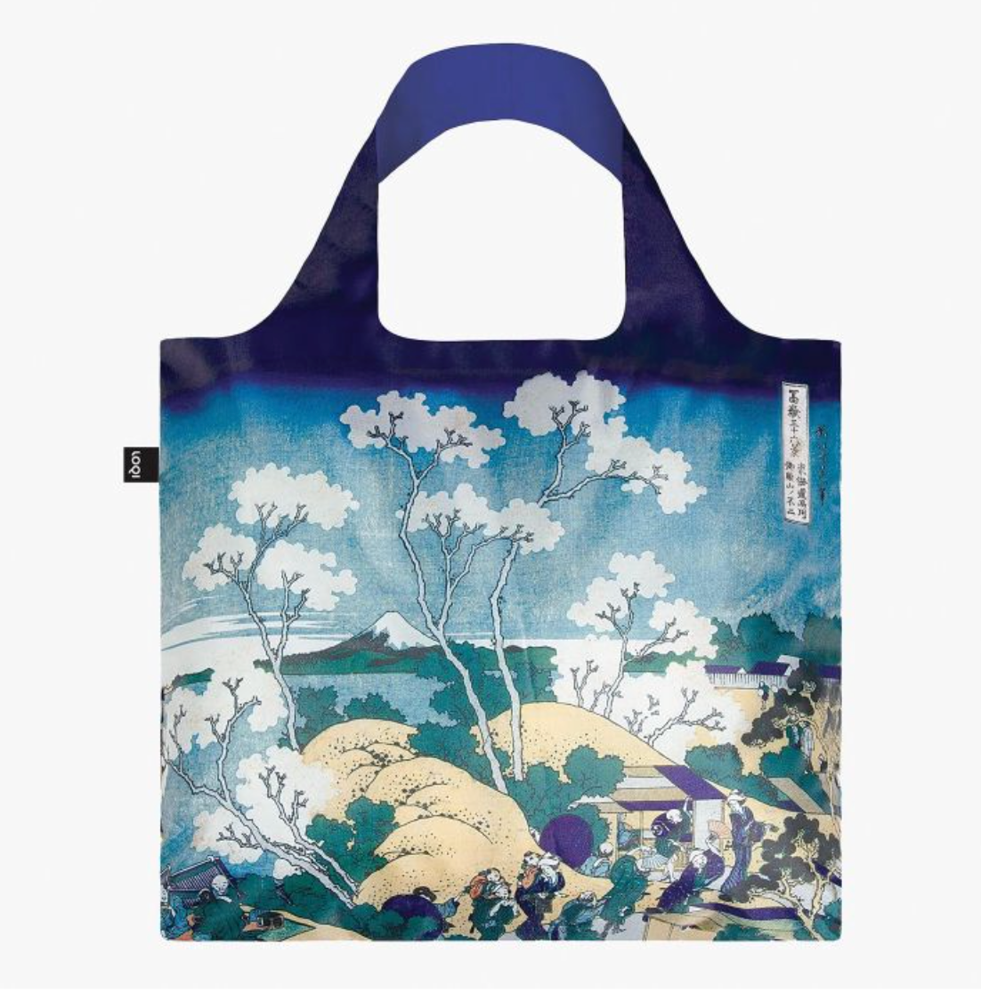 LOQI Shopping Bag, Fuji From Gotenyama Blue by Katsushika Hokusai