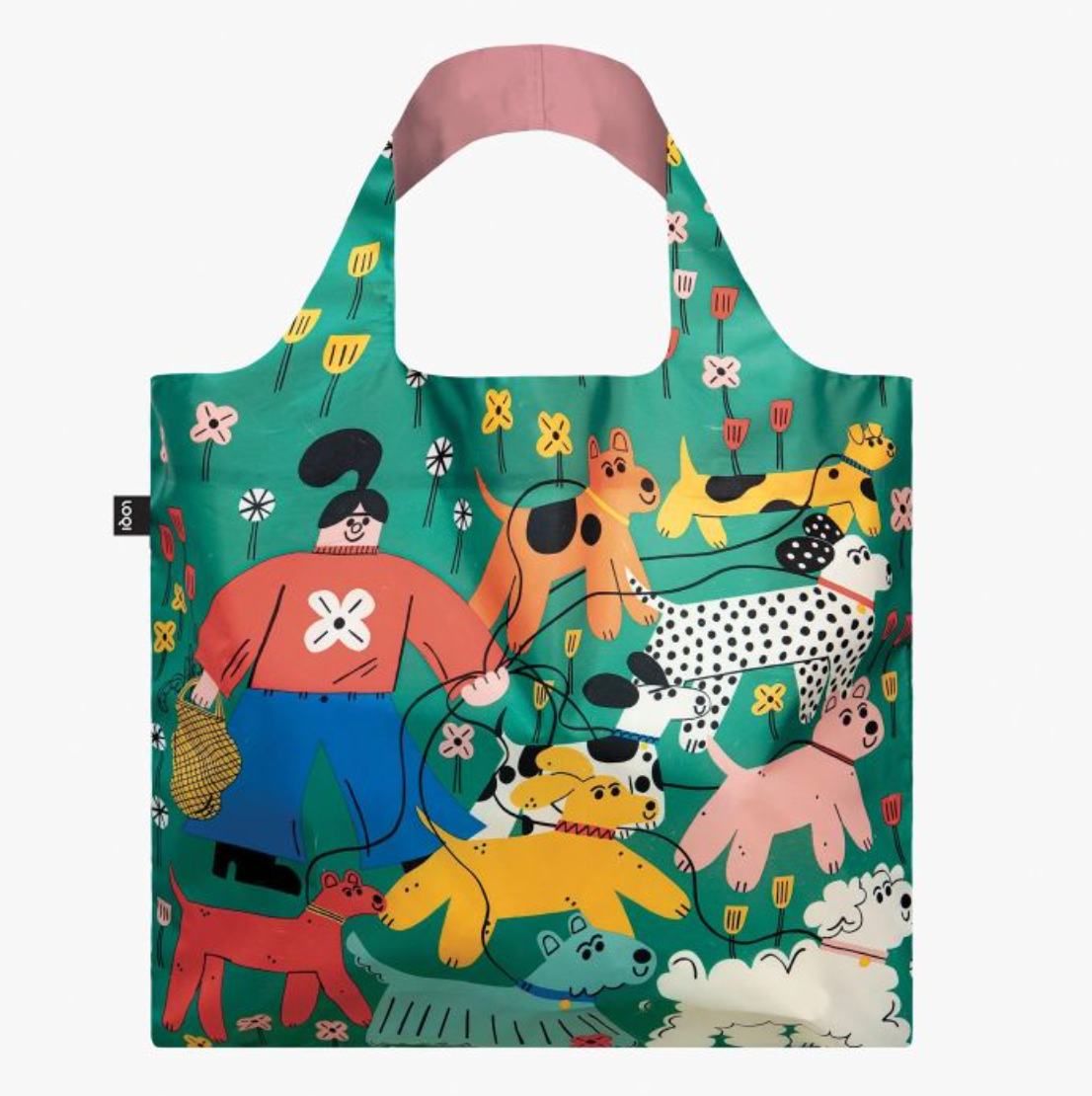 LOQI Shopping Bag, Dog Walking by Tess Smith-Robers