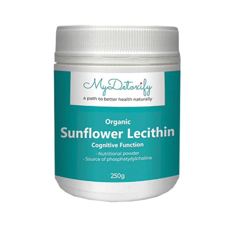My Detoxify Organic Sunflower Lecithin 250g, Supports Cognitive Function