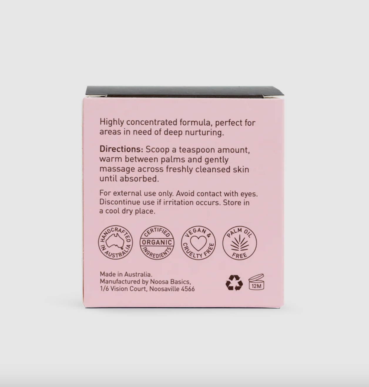 Noosa Basics Shea Butter Ultra Rich Skin Cream 120mL, Deeply Hydrating