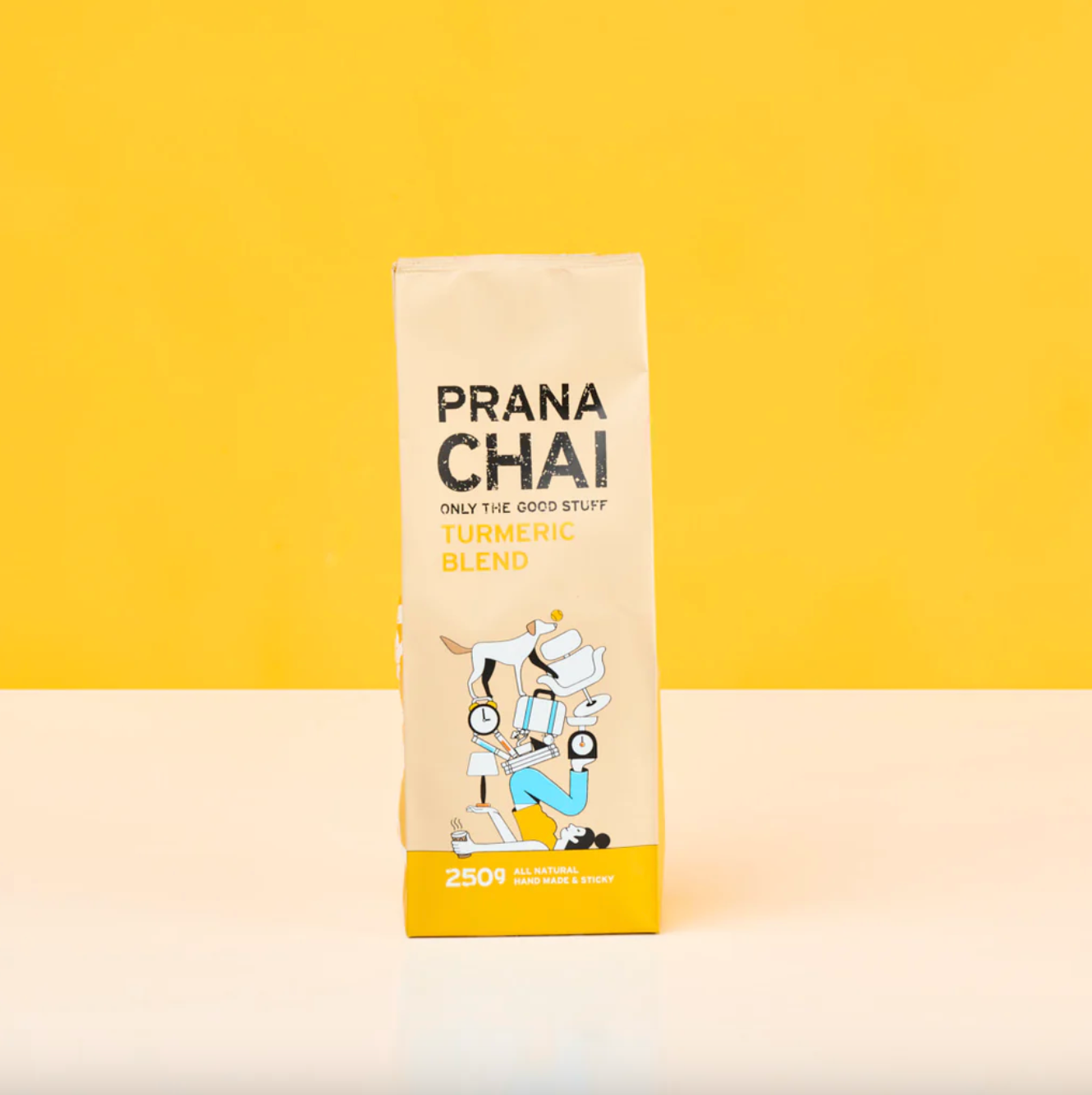Prana Chai Hand-Made Chai 100g Or 250g, Turmeric Sticky Chai Blend