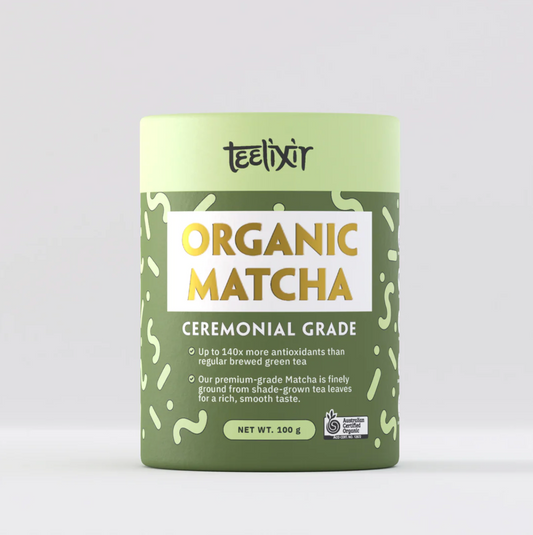 Teelixir Organic Ceremonial Grade Matcha 100g, Sustainably Sourced