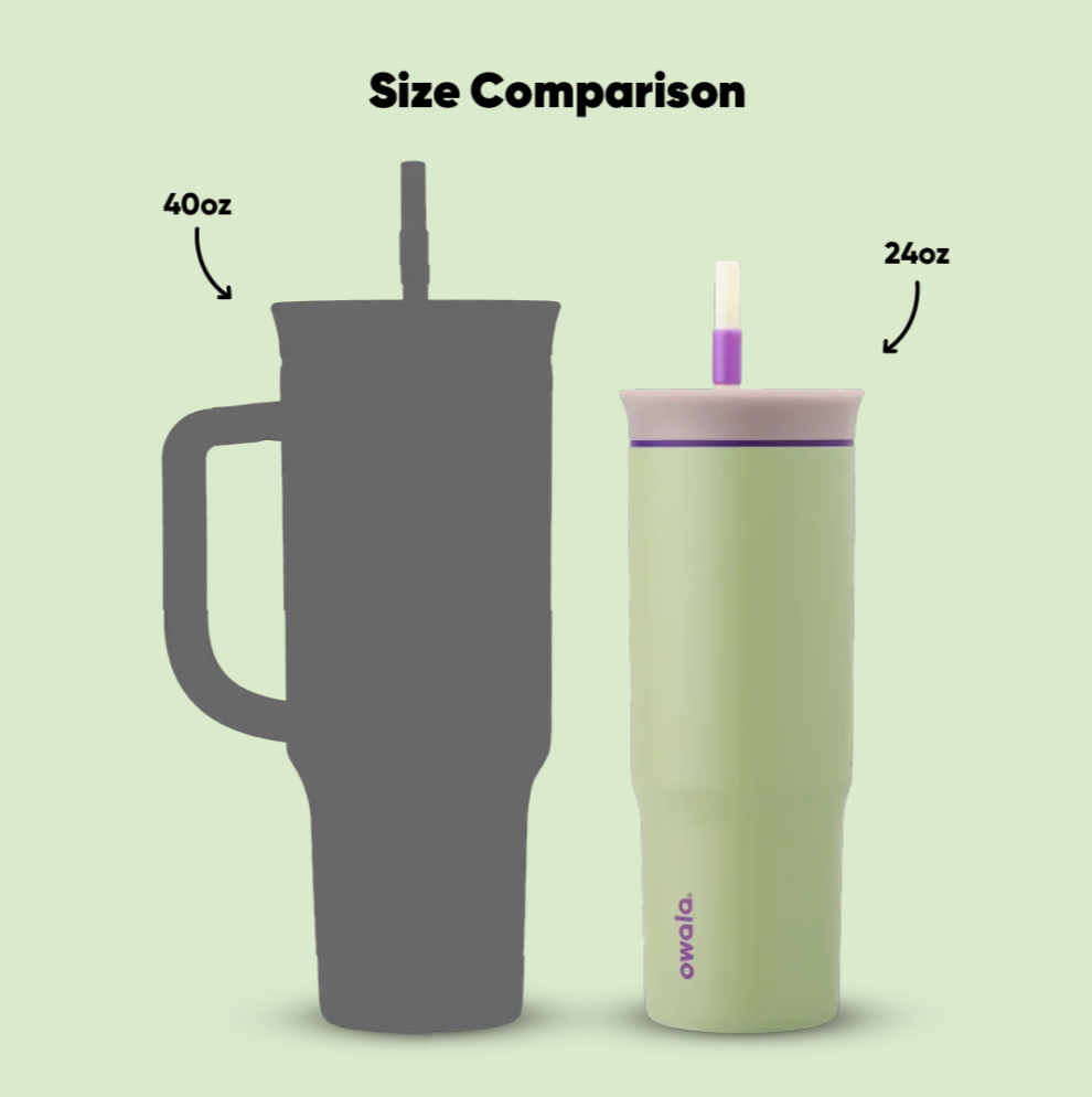 #NEW Owala Tumbler Stainless Steel Insulated 24oz, Hip Cactus