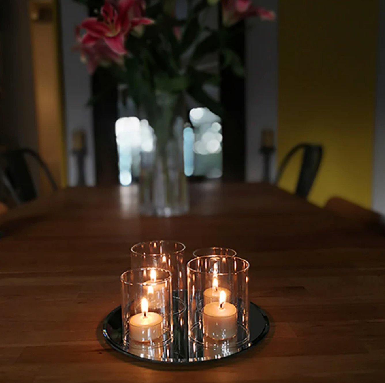 Queen B Pure Australian Beeswax Tealight Beeswax Candles In Clear Cups | 7-8 Hour Burn Time