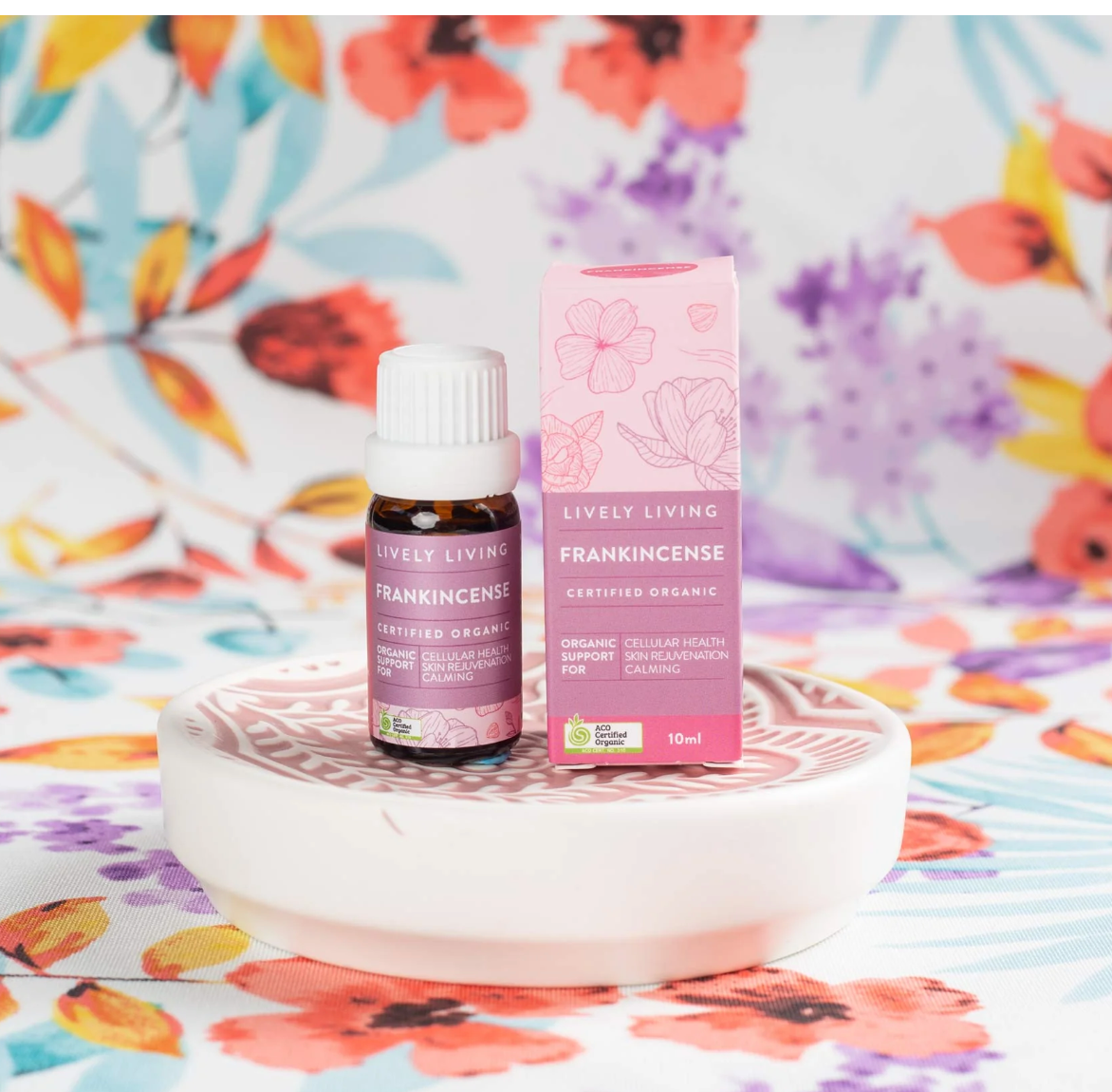 Lively Living Certified Organic Frankincense Essential Oil 10mL, Skin Rejuvination