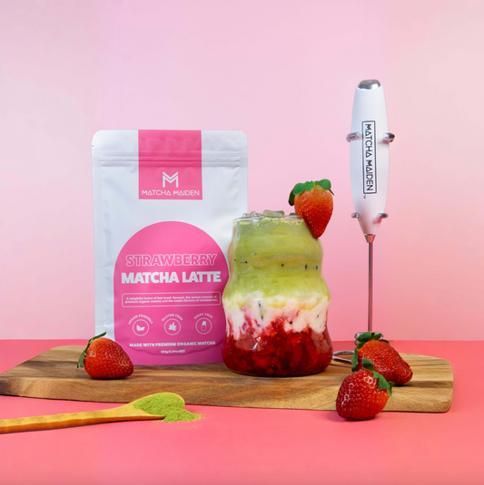 Matcha Maiden Strawberry Matcha Latte 150g, Grown In Japan