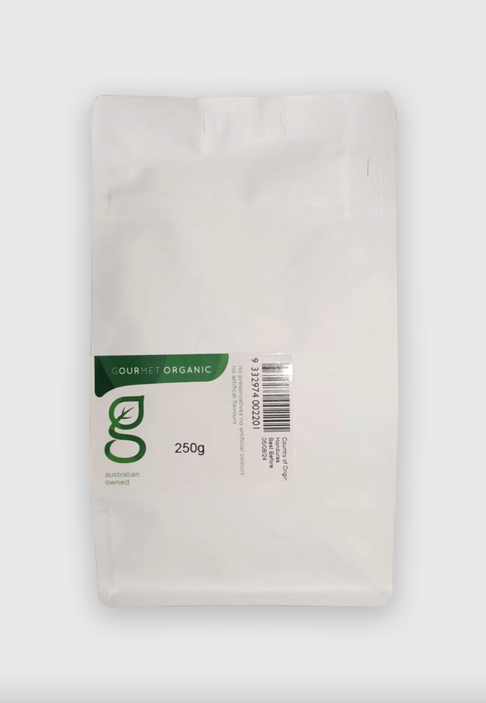 Gourmet Organic Ground Black Pepper 250g, Certified Organic