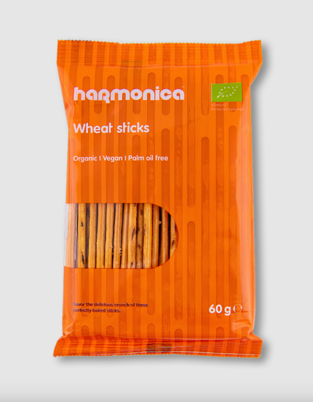 Harmonica Organic Wheat Sticks 60g, Crunchy & Perfectly-Baked