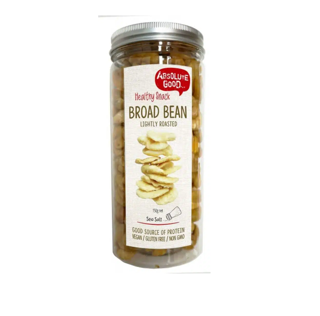 Absolute Good Broad Bean Roasted Sea Salt 150g, Good Source of Protein