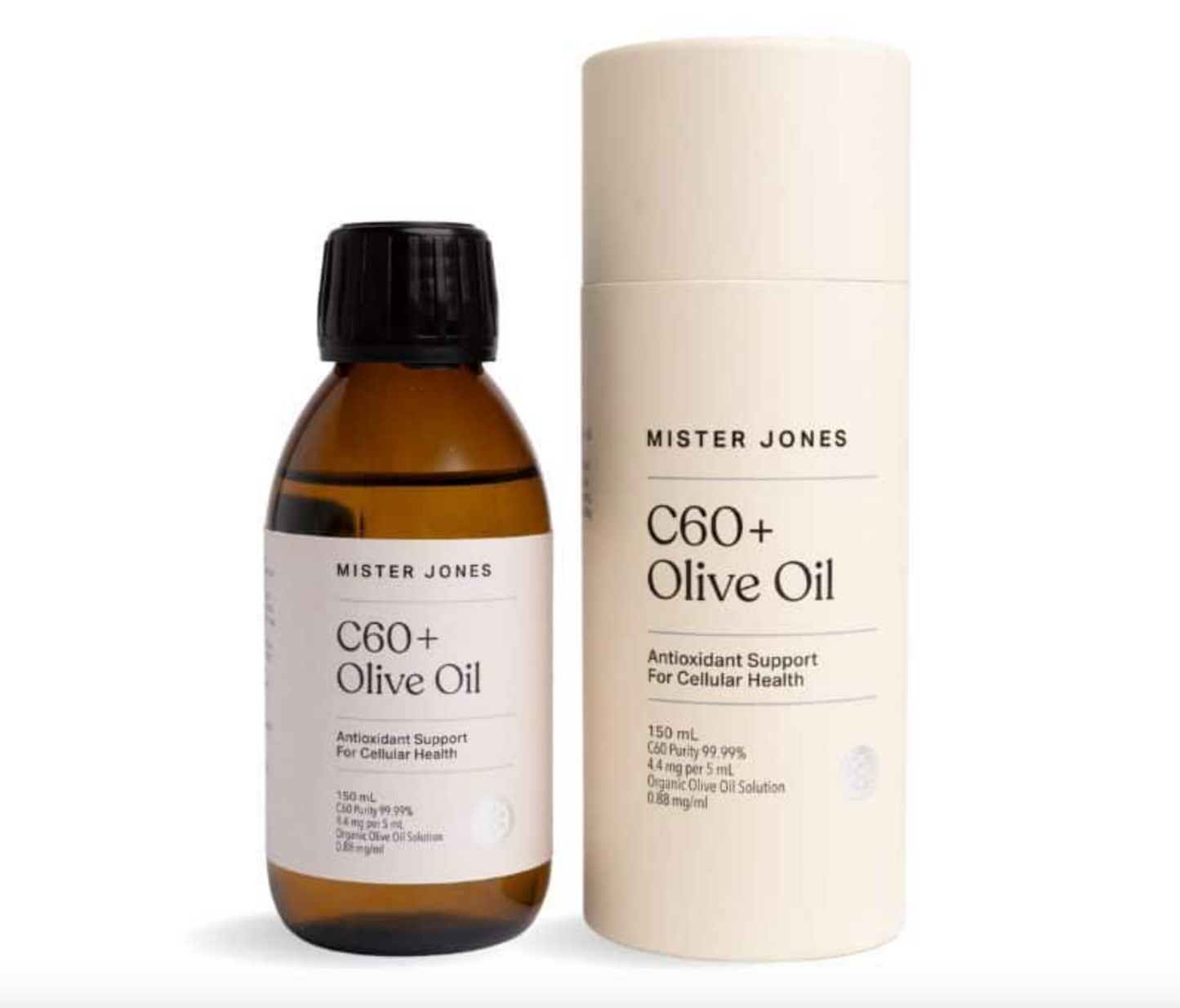 Mister Jones C60+ Olive Oil 150mL, Supports Cellular Health