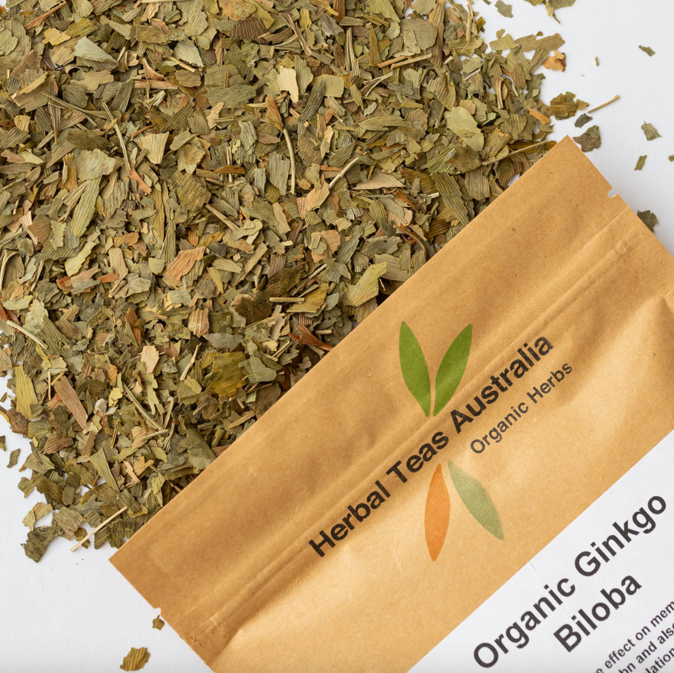 Herbal Teas Australia Organic Gingko Biloba 50g, Reduces Inflammation & Improves Cognitive Health