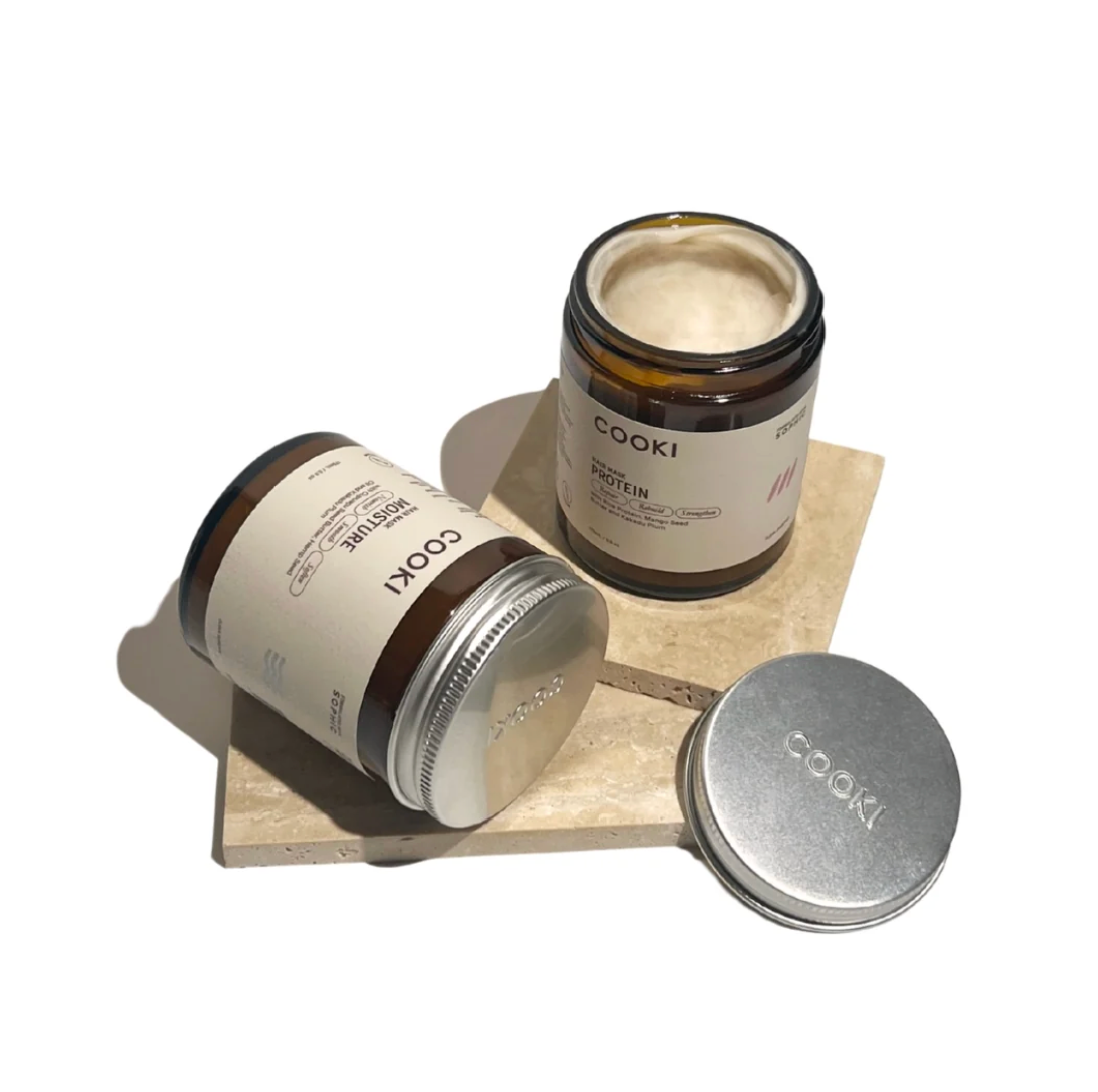 COOKI Protein Hair Mask 175mL, With Rice Protein, Mango Seed Butter & Kakadu Plum
