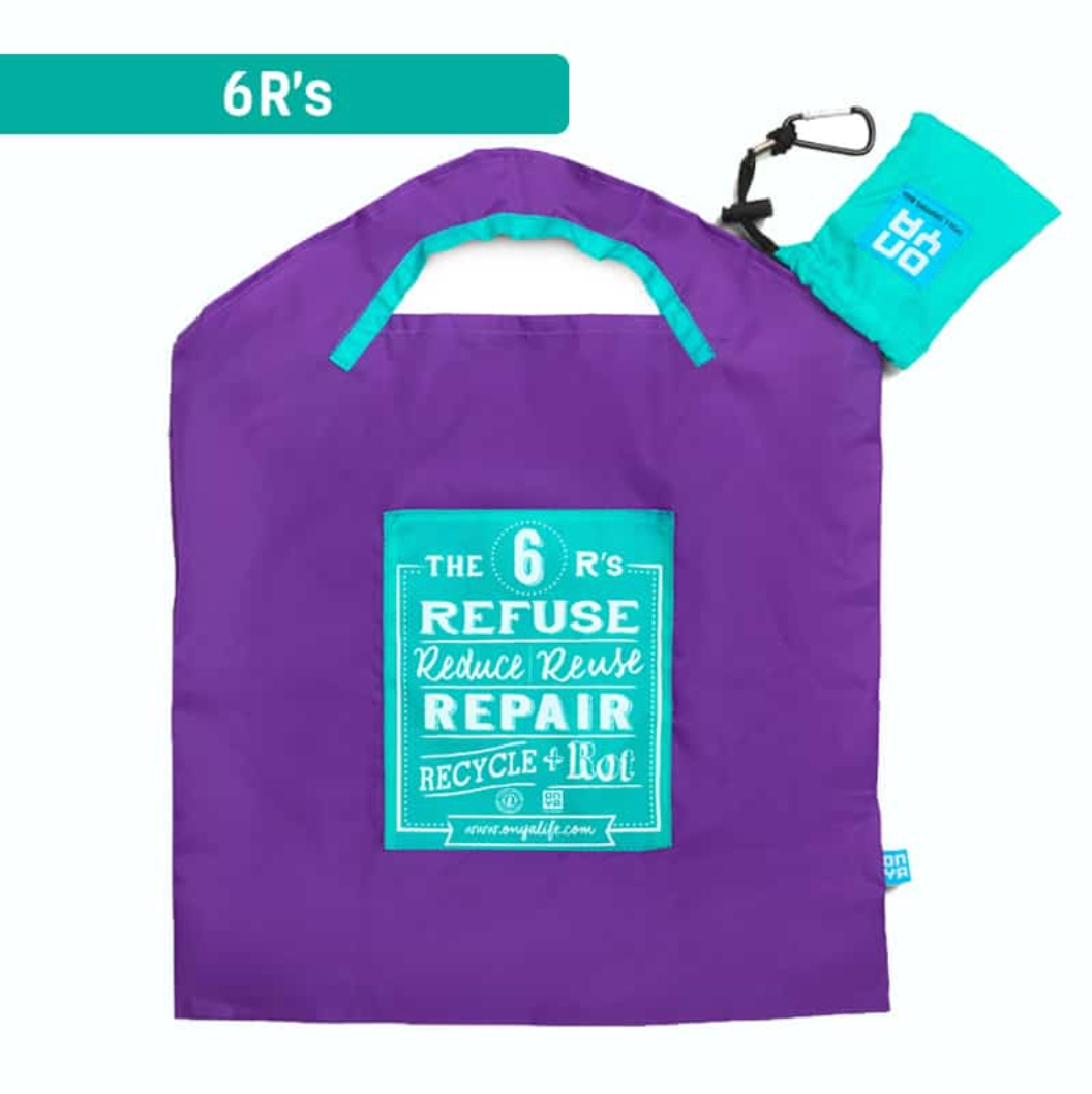 Onya Reusable Shopping Bag Purple 6R's, Small Or Large Size