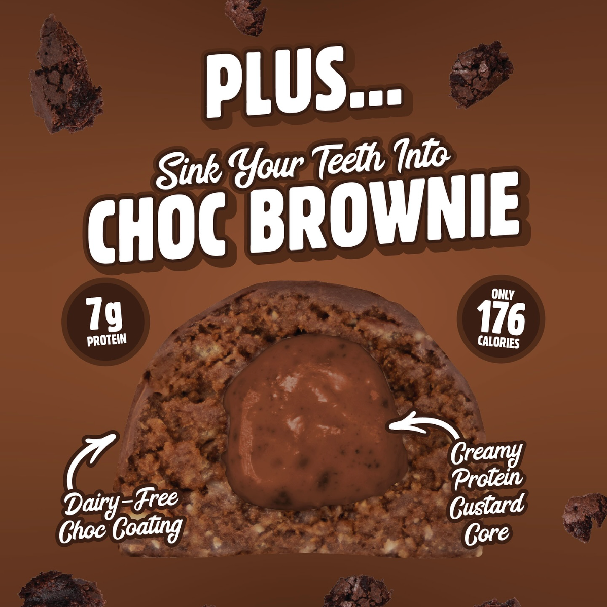 Macro Mike Protein Indulgence Ball Single 40g Or A Box Of 12, Choc Brownie Flavour