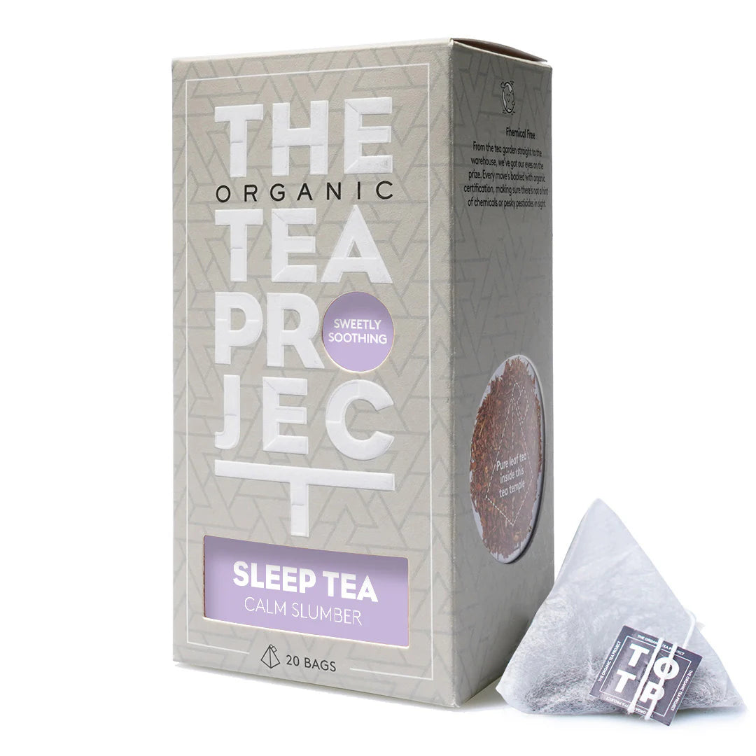 The Organic Tea Project Sleep Calm Slumber Tea 20 Pyramid Bags, Sweetly Soothing