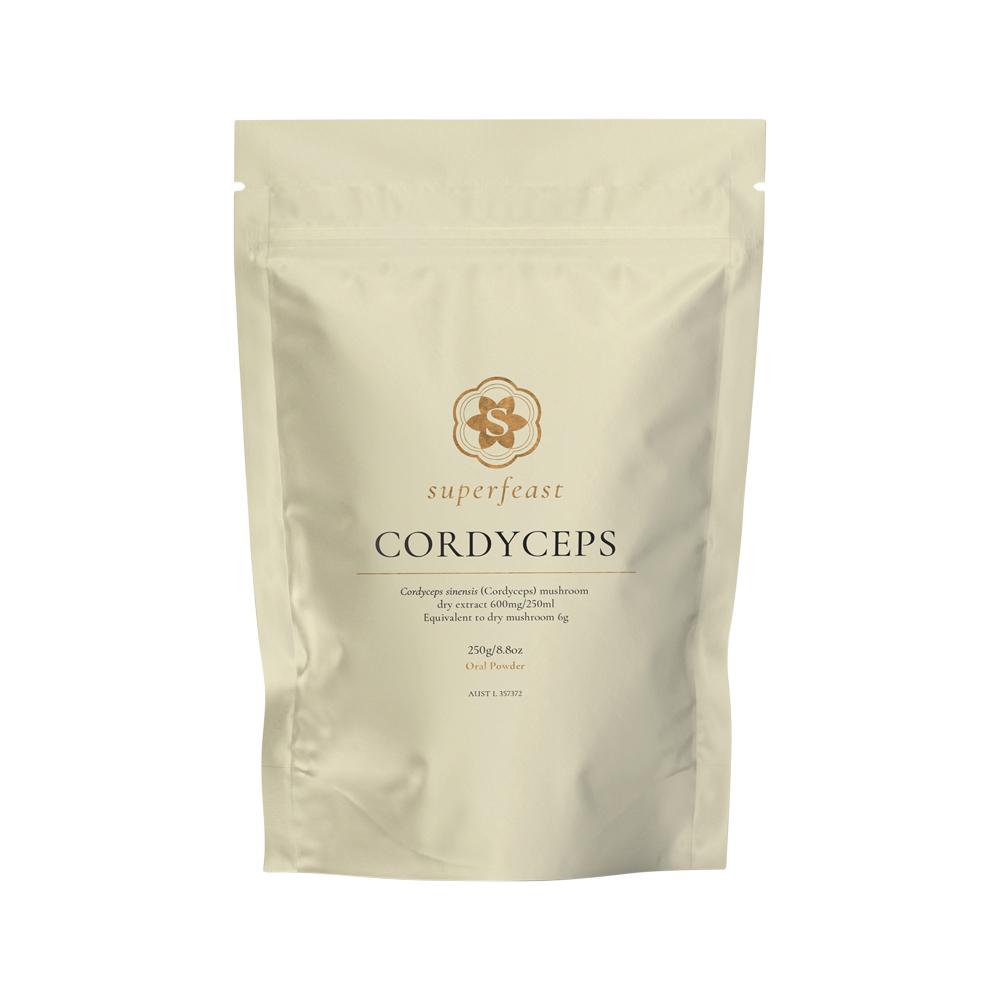 SuperFeast Cordyceps Medicinal Mushrooms 100g Or 250g, Lung & Kidney Energy