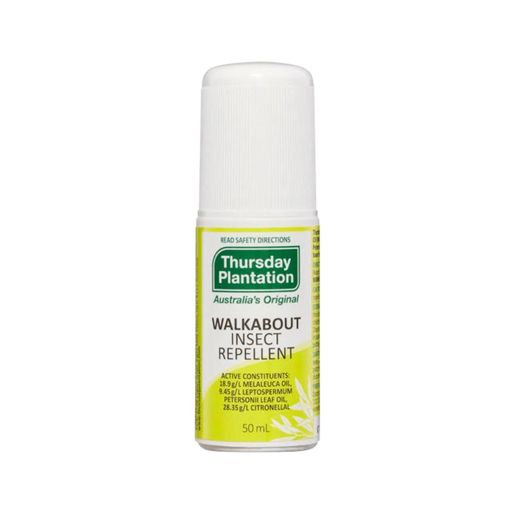 Thursday Plantation Walkabout Insect Repellent Roll On 50mL, With Tea tree Oil & Citronella
