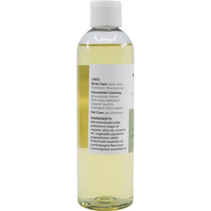 Vrindavan Castile Soap Patchouli Bliss 250mL, With Grounding Aroma Of Patchouli