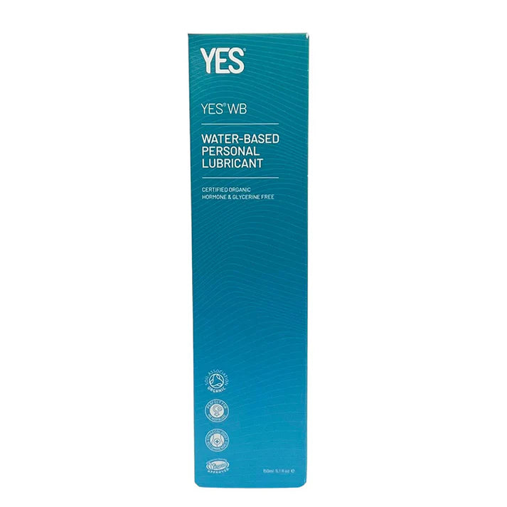 Yes Natural Water Based Lubricant 50mL, 100mL Or 150ml, Certified Organic With Aloe Vera