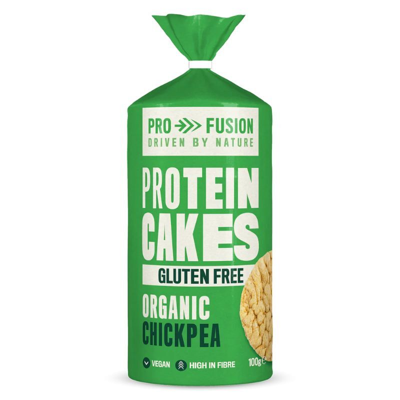 Profusion Organic Chickpea Protein Cakes 100g, High In Fibre & Gluten-Free
