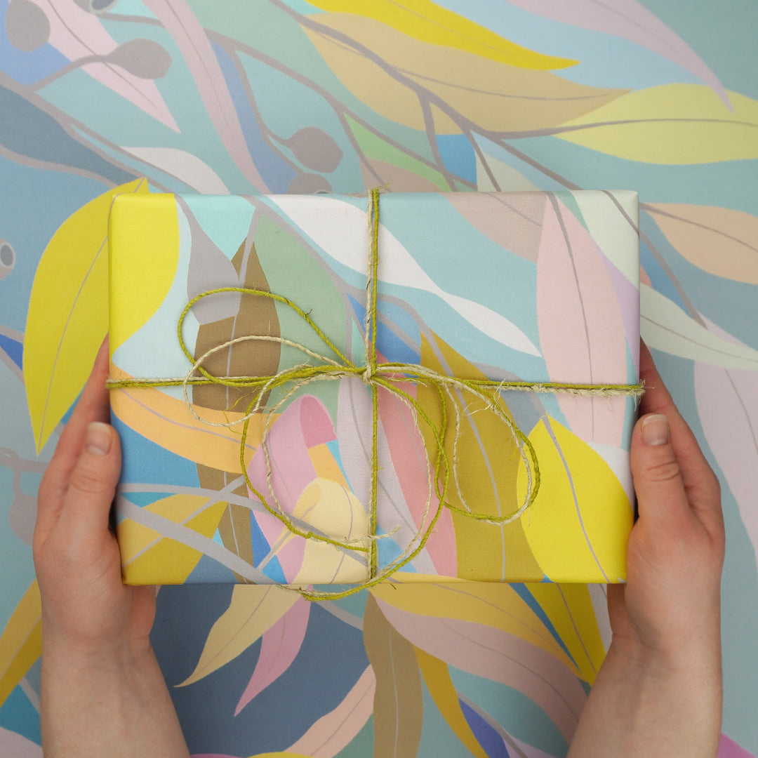 Earth Greetings Sunshine After The Rain Australian Folded Wrapping Paper, Claire Ishino Collection