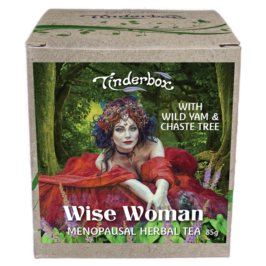 Tinderbox Wise Woman's Tea 85g, Menopausal Herbal Tea With Wild Yam & Chaste Tree