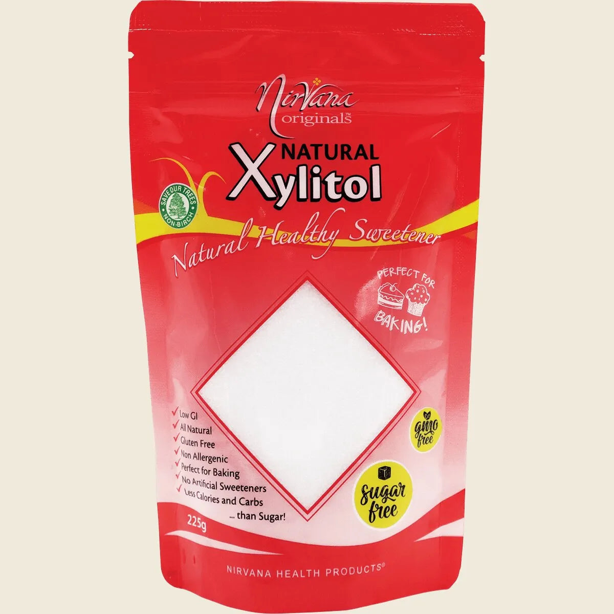 Nirvana Originals Xylitol 225g, 500g, 1Kg Or 2Kg, Refill Pouch