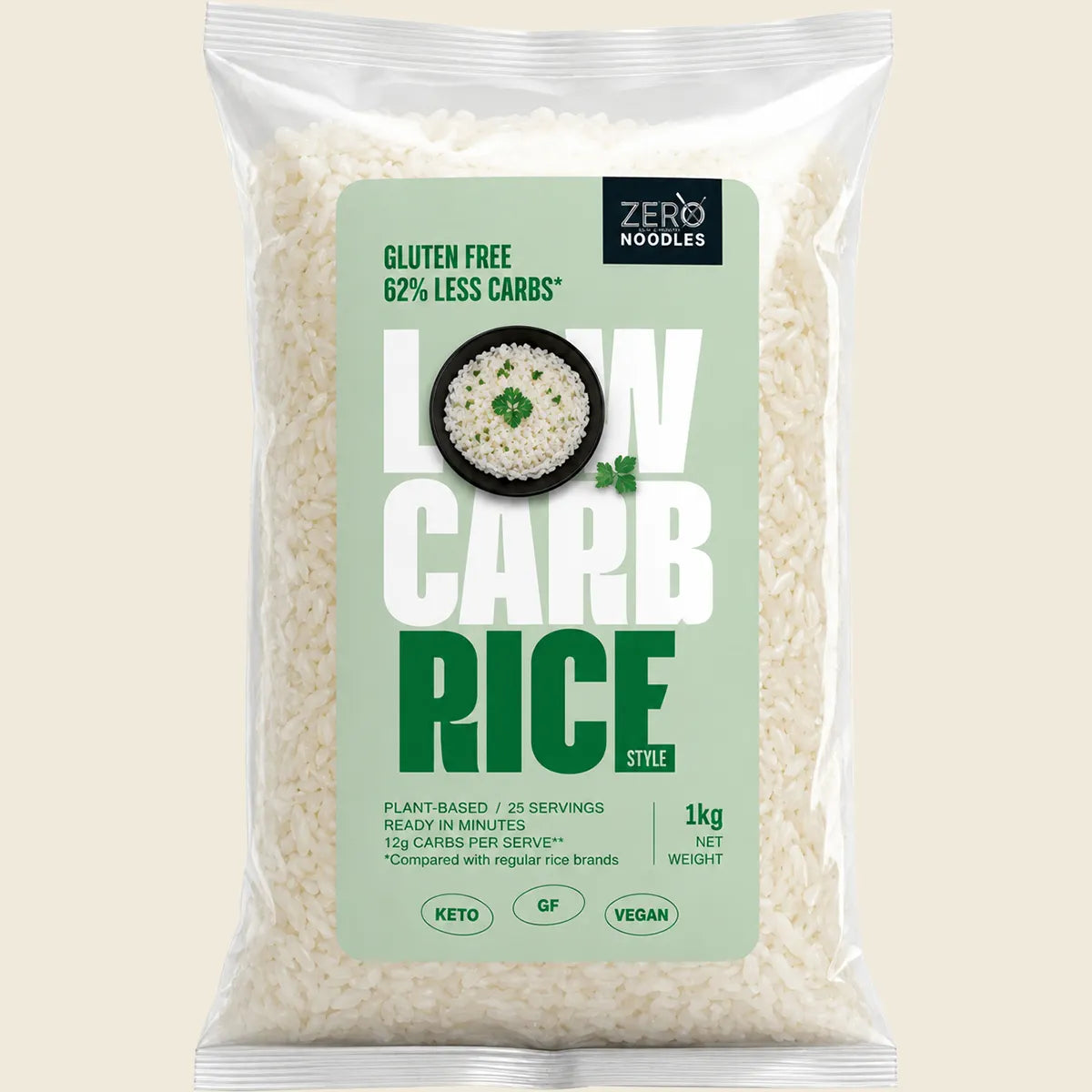 Zero Slim & Healthy Low Carb Rice 160g Or 1kg, Paleo & Keto
