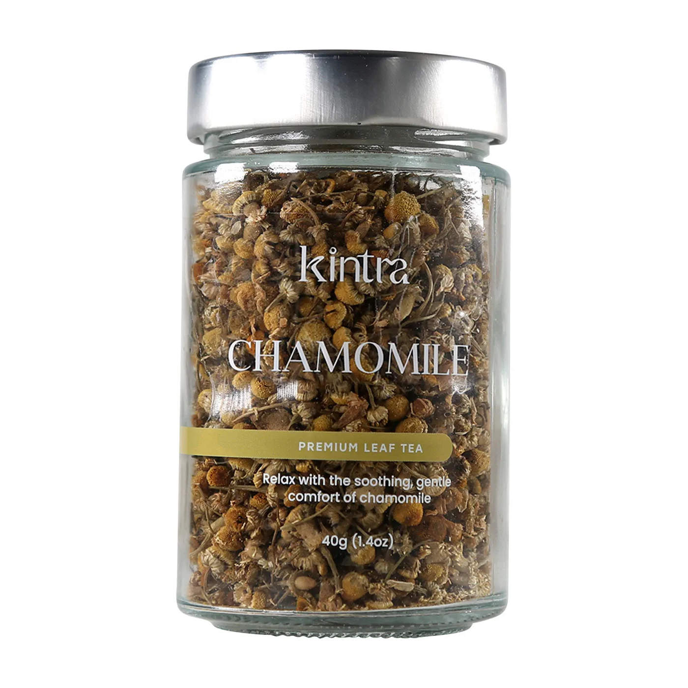 Kintra Loose Leaf Tea Chamomile 40g, Gentle Floral Comfort