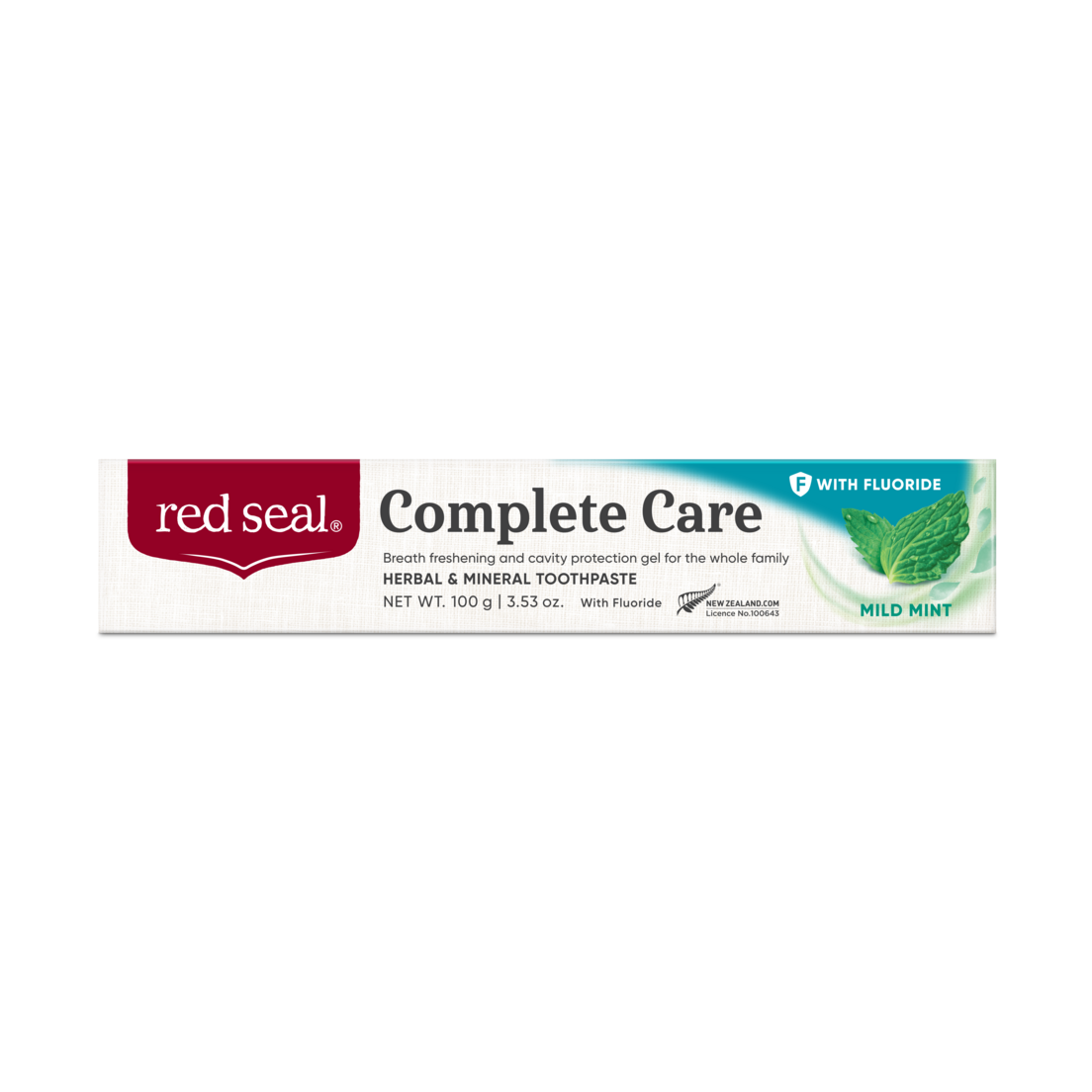 Red Seal Complete Care With Fluoride Toothpaste 100g, With A Mild Mint Flavour