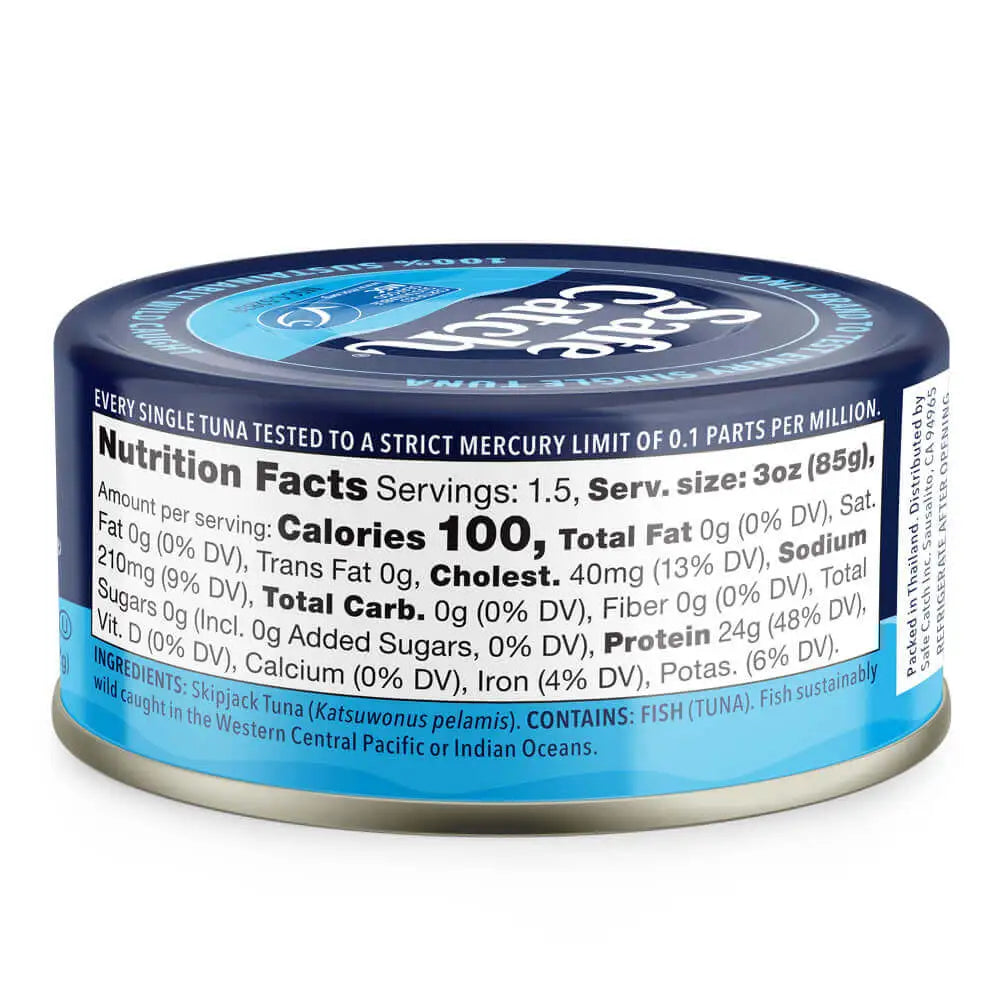 Safe Catch Wild Elite Pure Tuna 142g, Lowest Mercury Of Any Brand