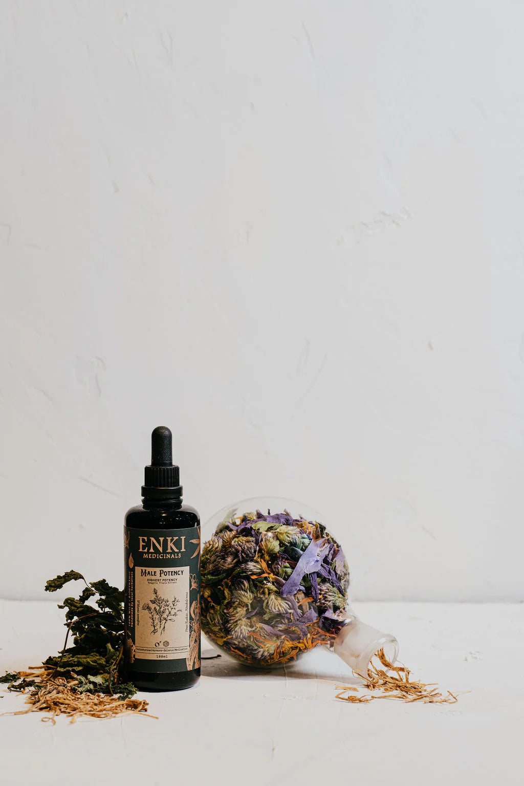 Enki Apothecary Male Potency Spagyric Tincture 50mL, Awakens the Masculine Primal Energy