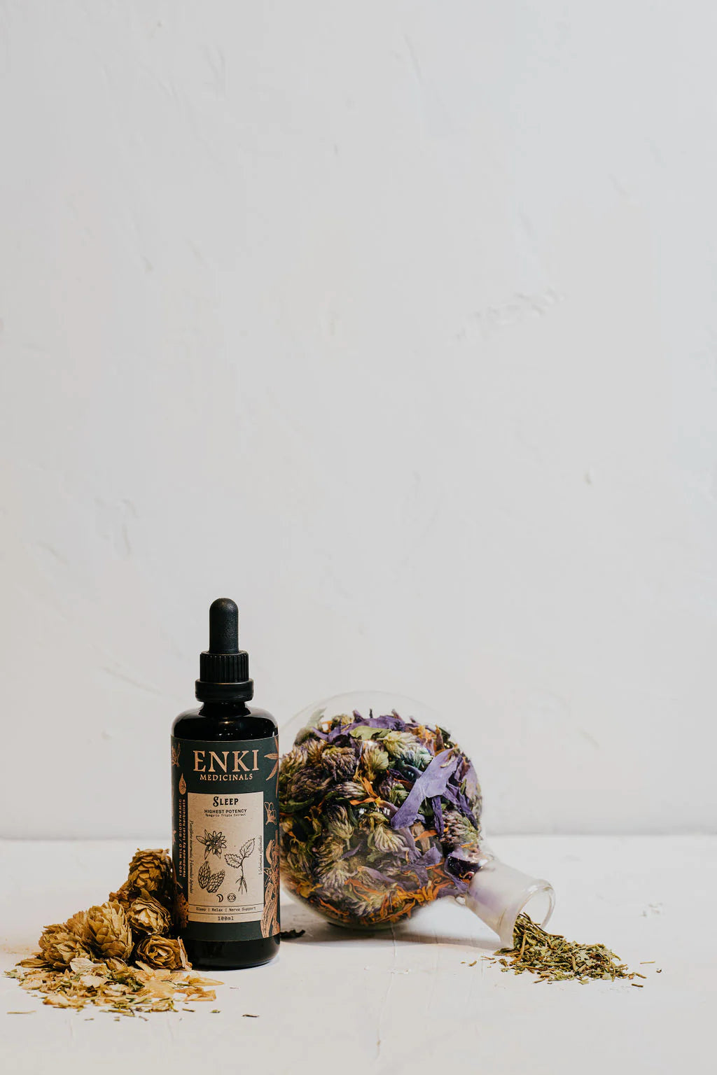 Enki Apothecary Sleep Supportive Tonic 50mL, Our Blend Of Nervine & Sedative Herbs