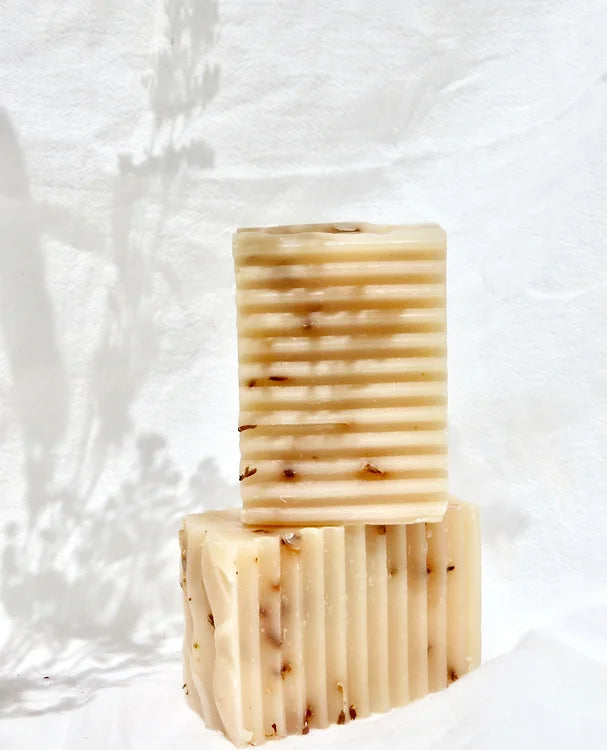 Peachie Collective Lavender & Clay Soap 100g, With Rose Geranium, Bentonite & Pink Clay