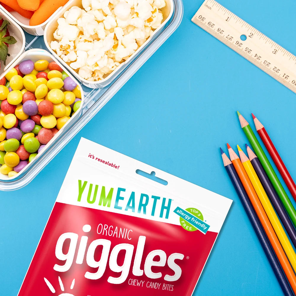 Yum Earth Organic Giggles 142g, Chewy Candy Bites