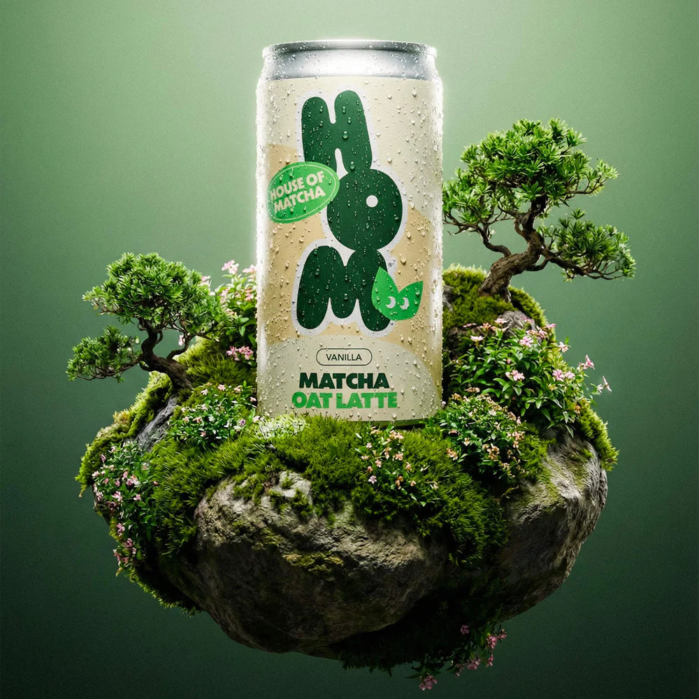 House Of Matcha Vanilla Oat Matcha Latte 250mL, Plant Based & Dairy Free